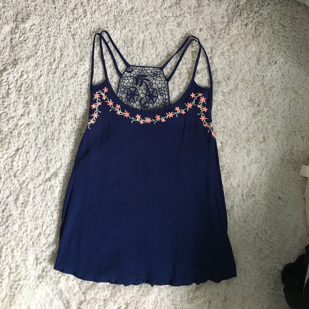Women's blue tank top