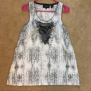 Miss Me Snake Print Top