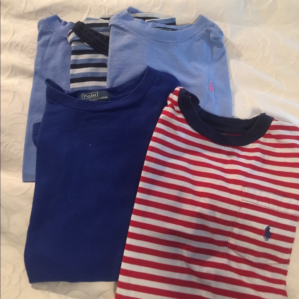 5 Ralph Lauren boys Tshirts size 6.