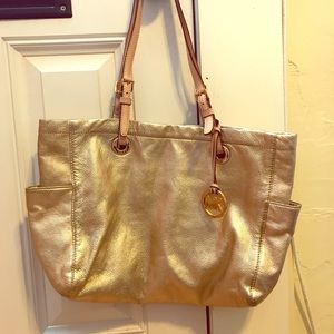 Gold Michael Kors Handbag
