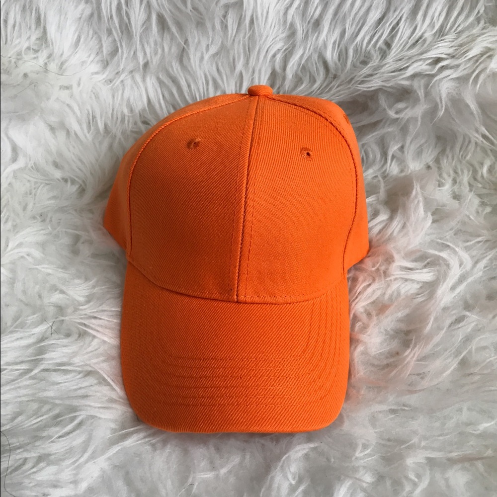 Bright Orange Baseball Cap⚾️女