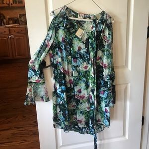 Haute hippie brand floral print dress