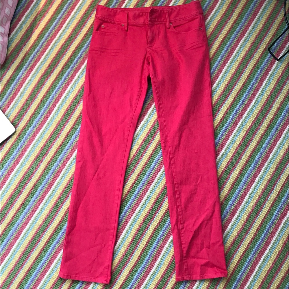Lilly Pulitzer Worth Straight Jean pinkish red