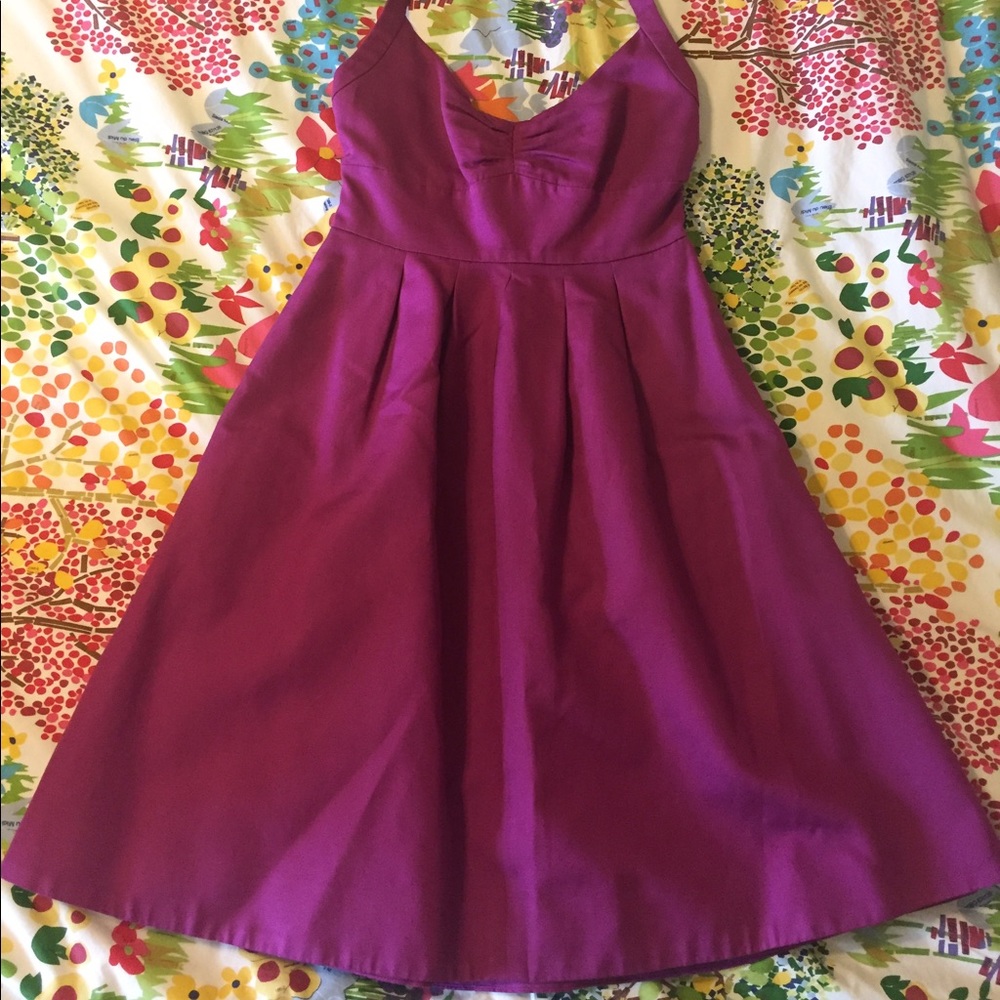 J.crew magenta halter dress. Beautiful, classic