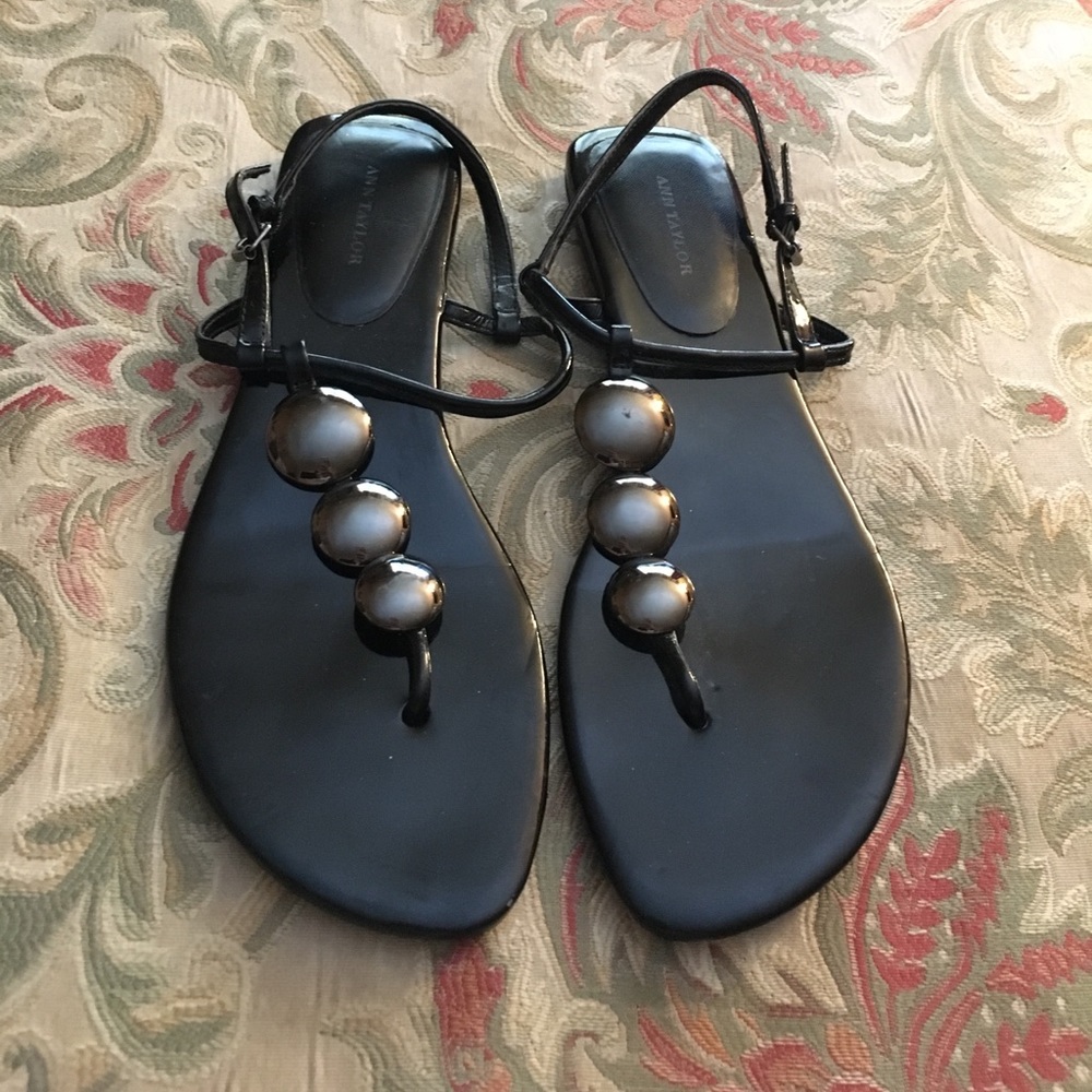 Ann Taylor Black Sandals