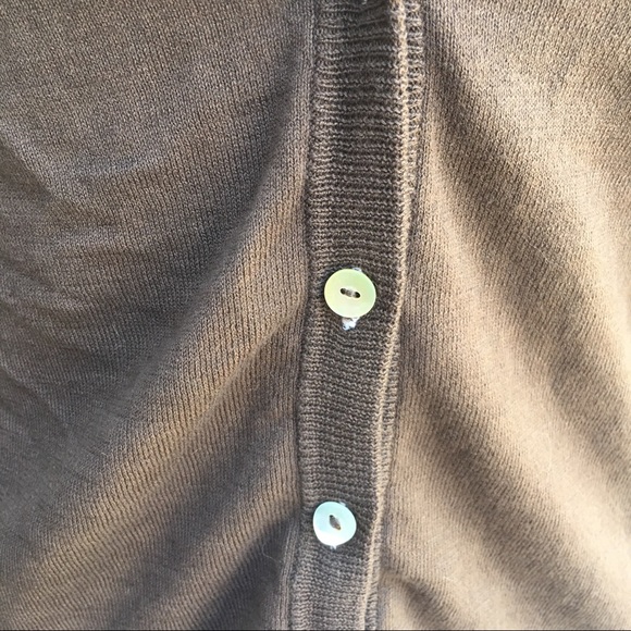 Soft brown allen allen cardigan - Picture 2 of 5