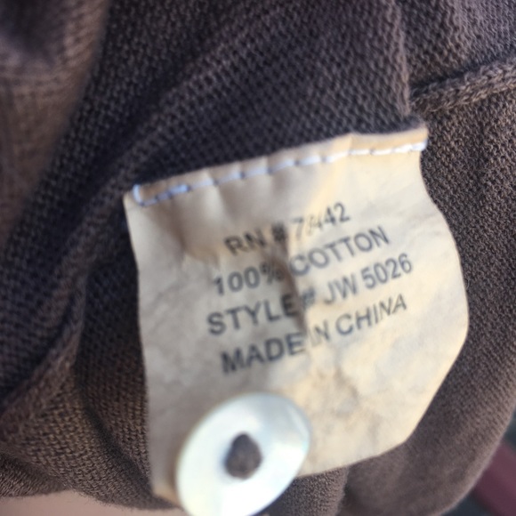 Soft brown allen allen cardigan - Picture 5 of 5