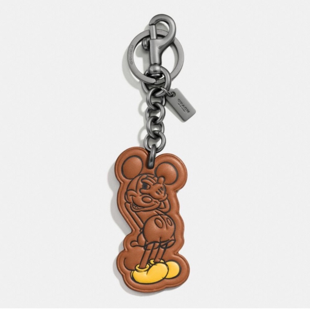Disney x Coach shy Mickey bag charm