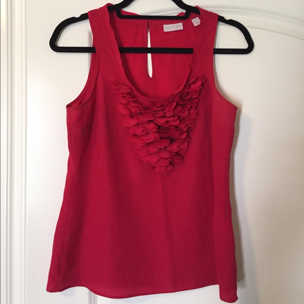 Pink Ruffle front Top