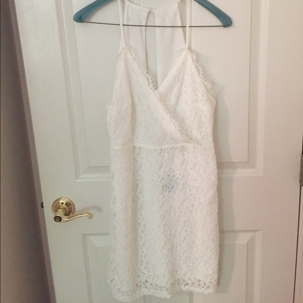 White lace dress