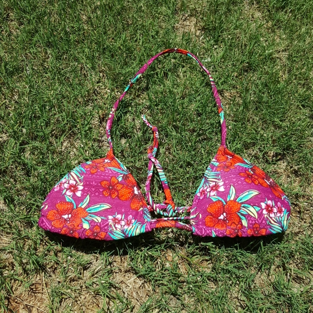 Halter Top Piece to Floral Bikini