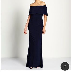 Off the shoulder gown!