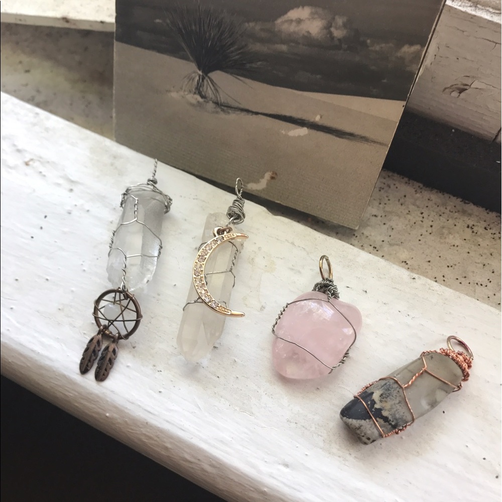 Wire wrapped charms