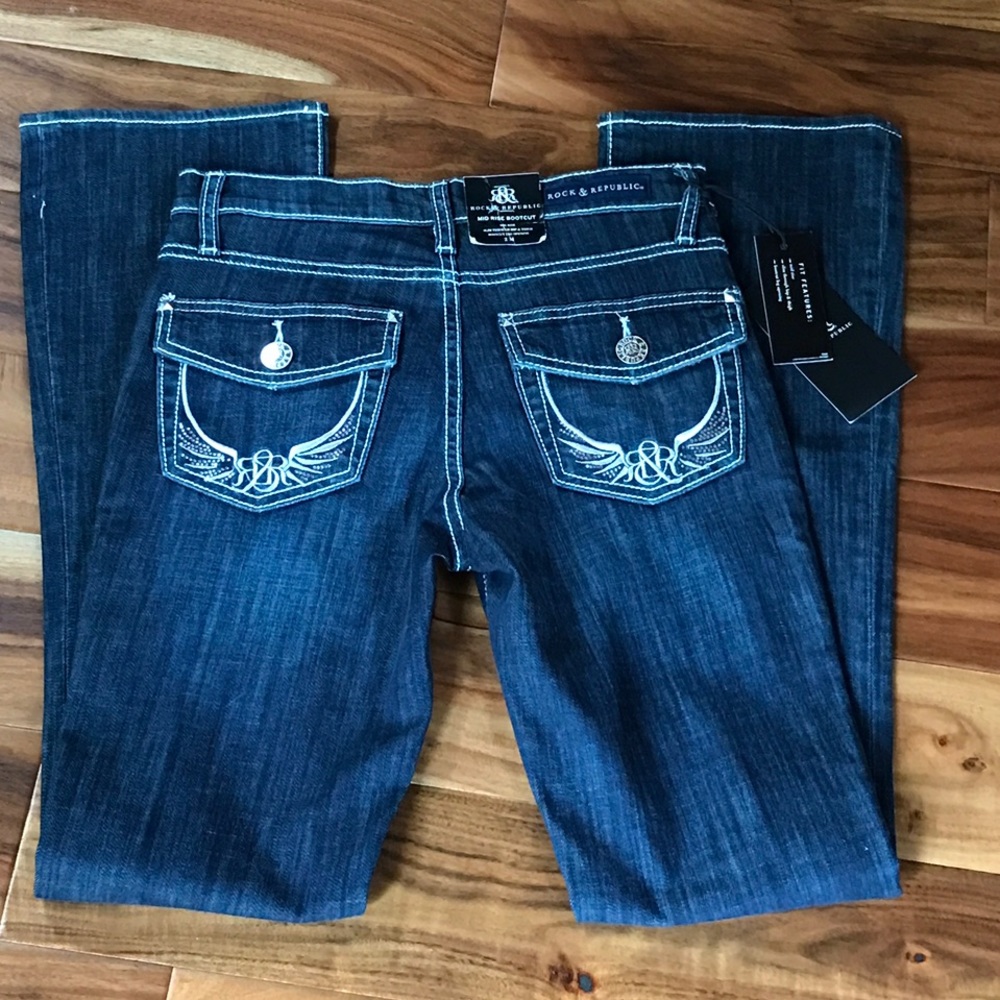 NWT Rock & Republic boot cut jeans