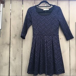 LUSH navy blue skater dress NEVER WORN