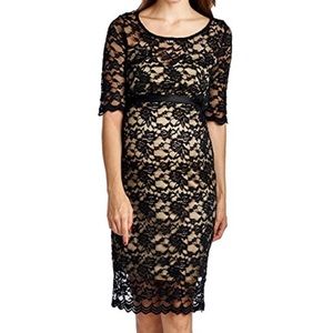 MATERNITY Black Lace Dress