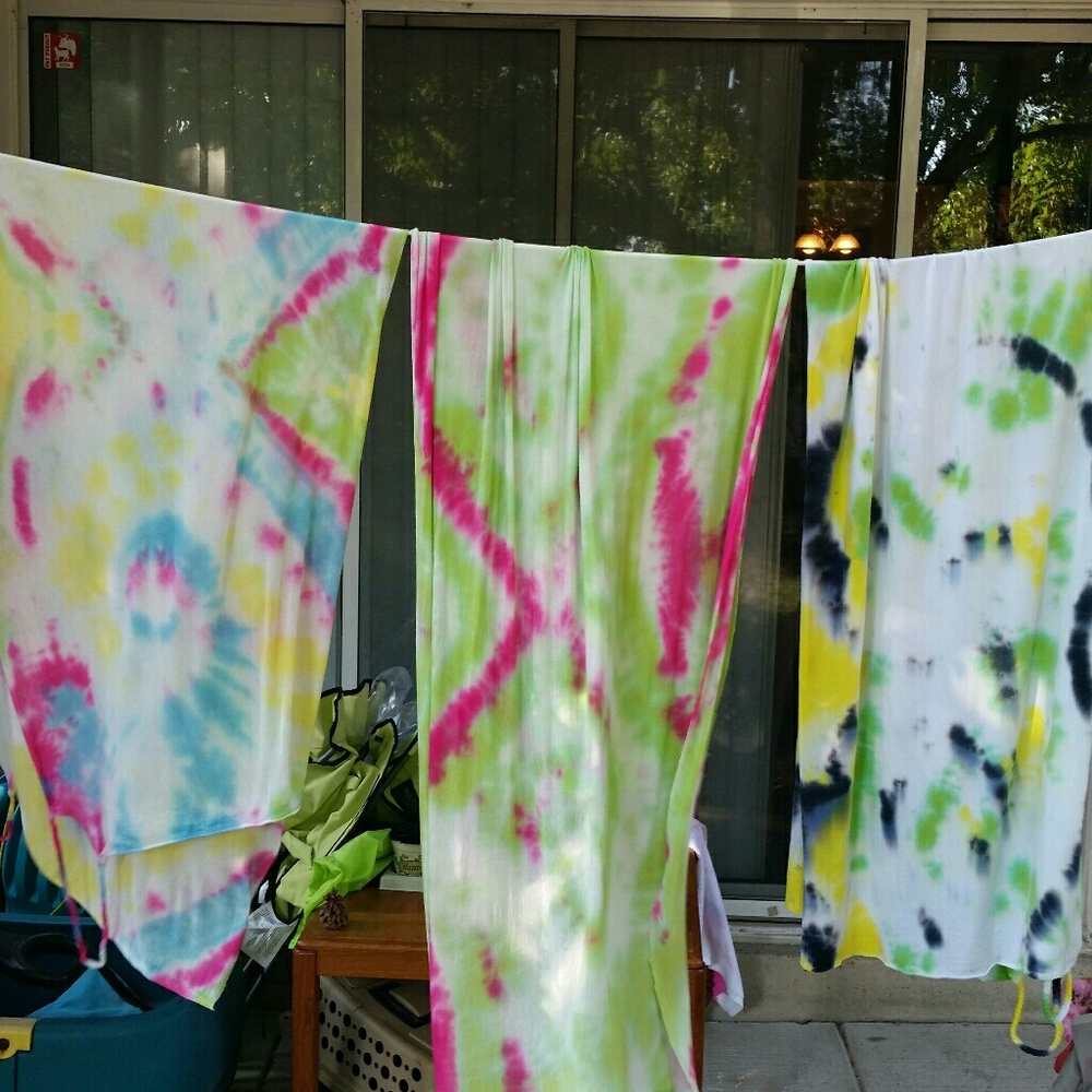 Tie dye beach wrap