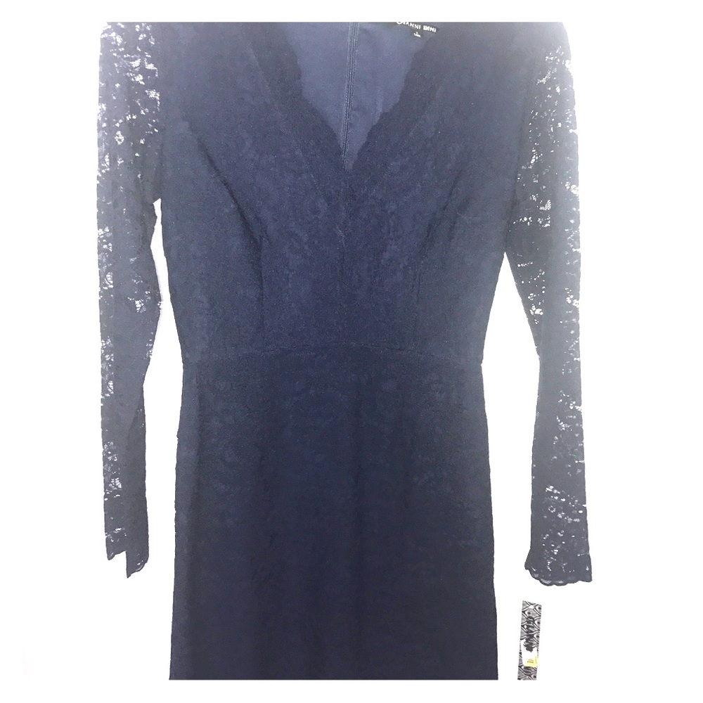 Navy lace dress