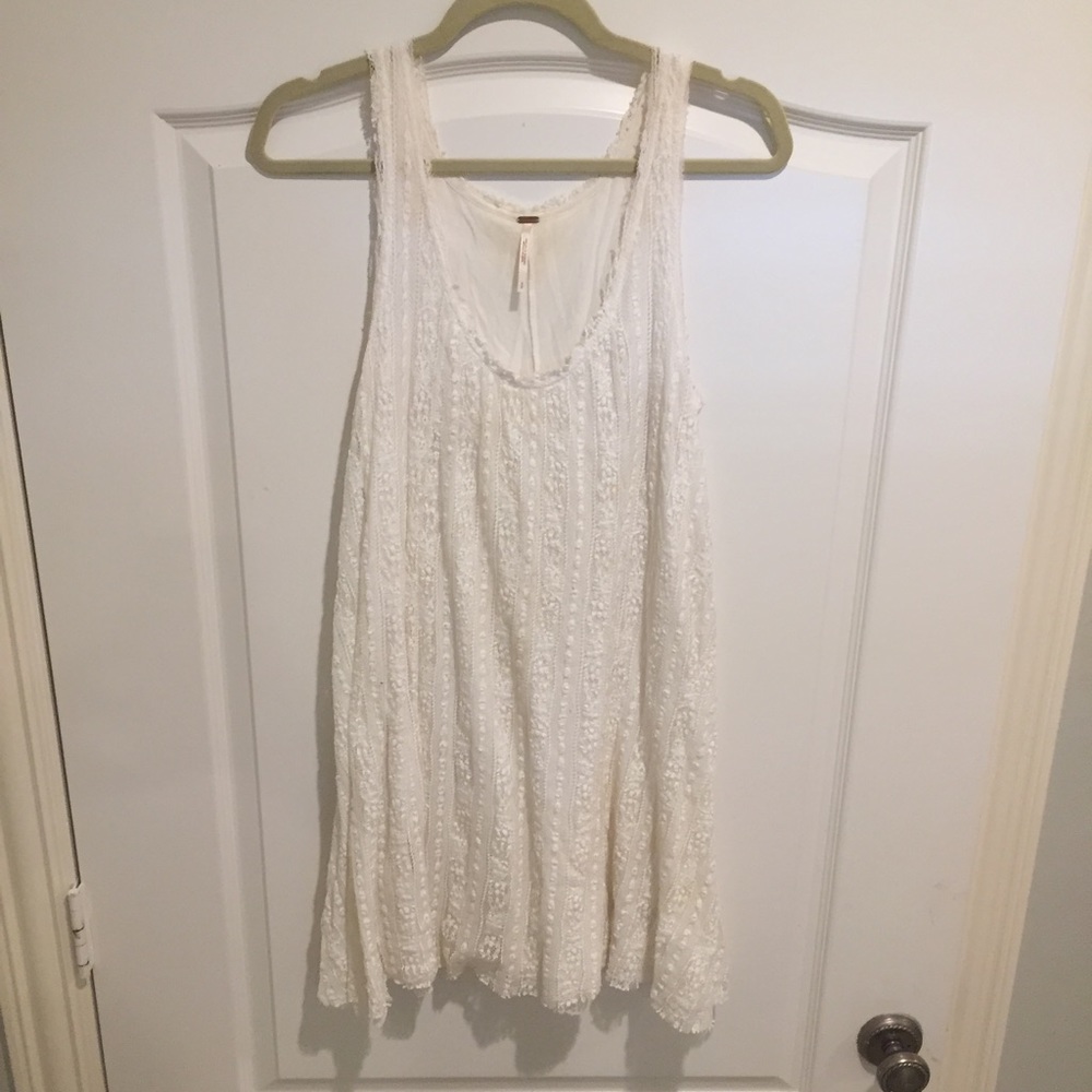Free People white lace dress