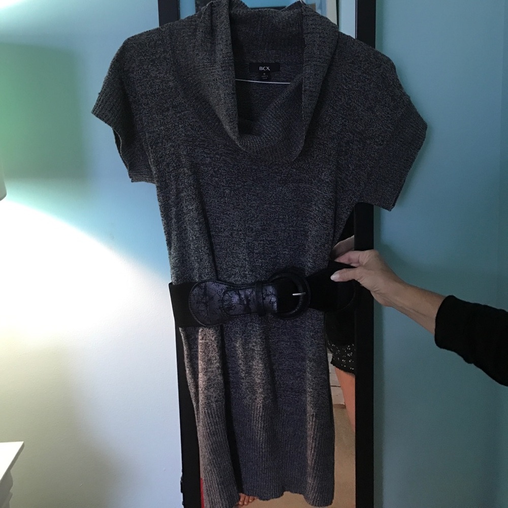 short sleeve sweater dress