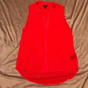 H&M high-low button-down top