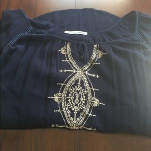 Navy Blue Blouse