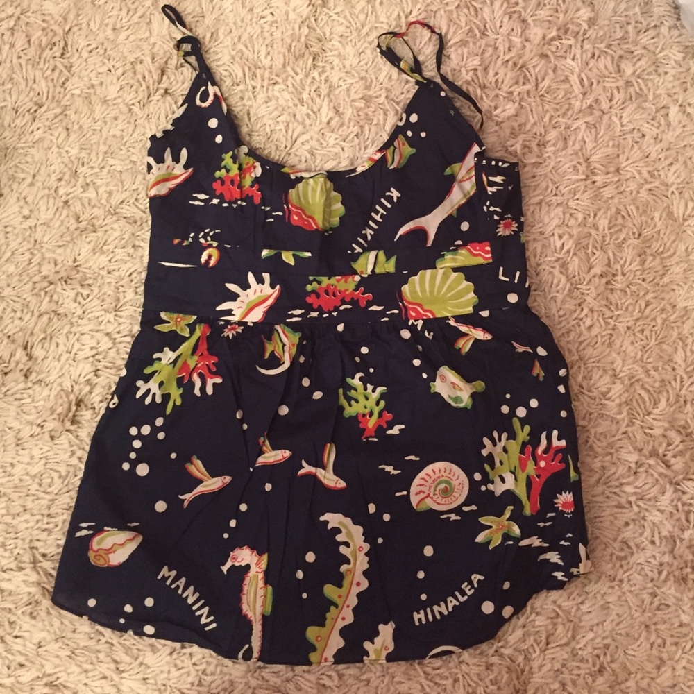 J.Crew printed tank top