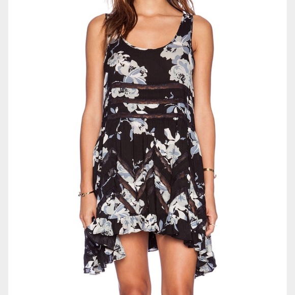 Free people floral Trapeze tunic - Sz Small - Picture 2 of 5