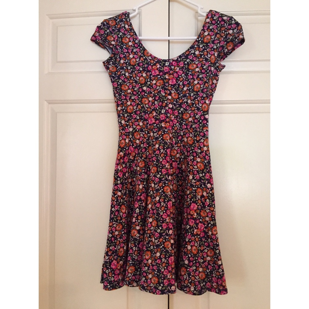 Urban Outfitters Floral Kimichi Blue Dress
