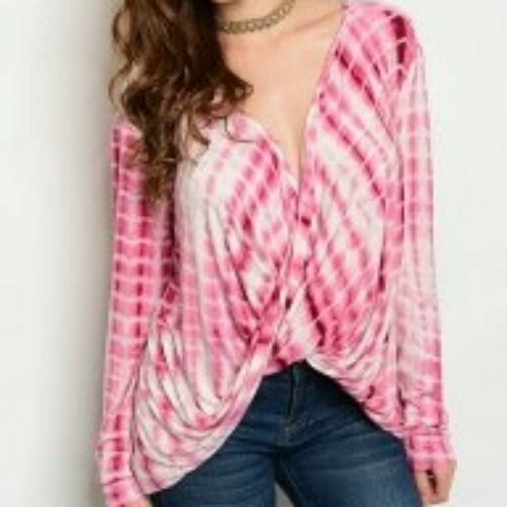 Pink tie dye shirt