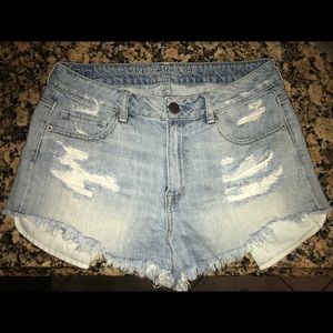 American Eagle High Rise Denim Shorts