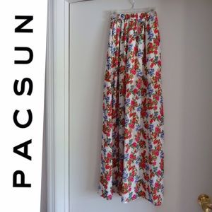 PacSun Floral Maxi Skirt