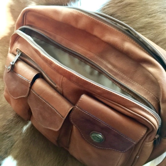 28 off LAND Leather Handbags LAND Leather Shoulder Overnight CarryOn