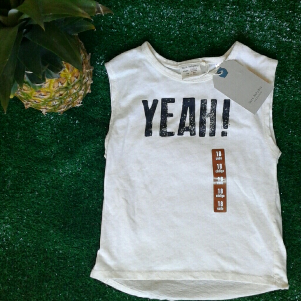 Brand new Zara boys cut off top