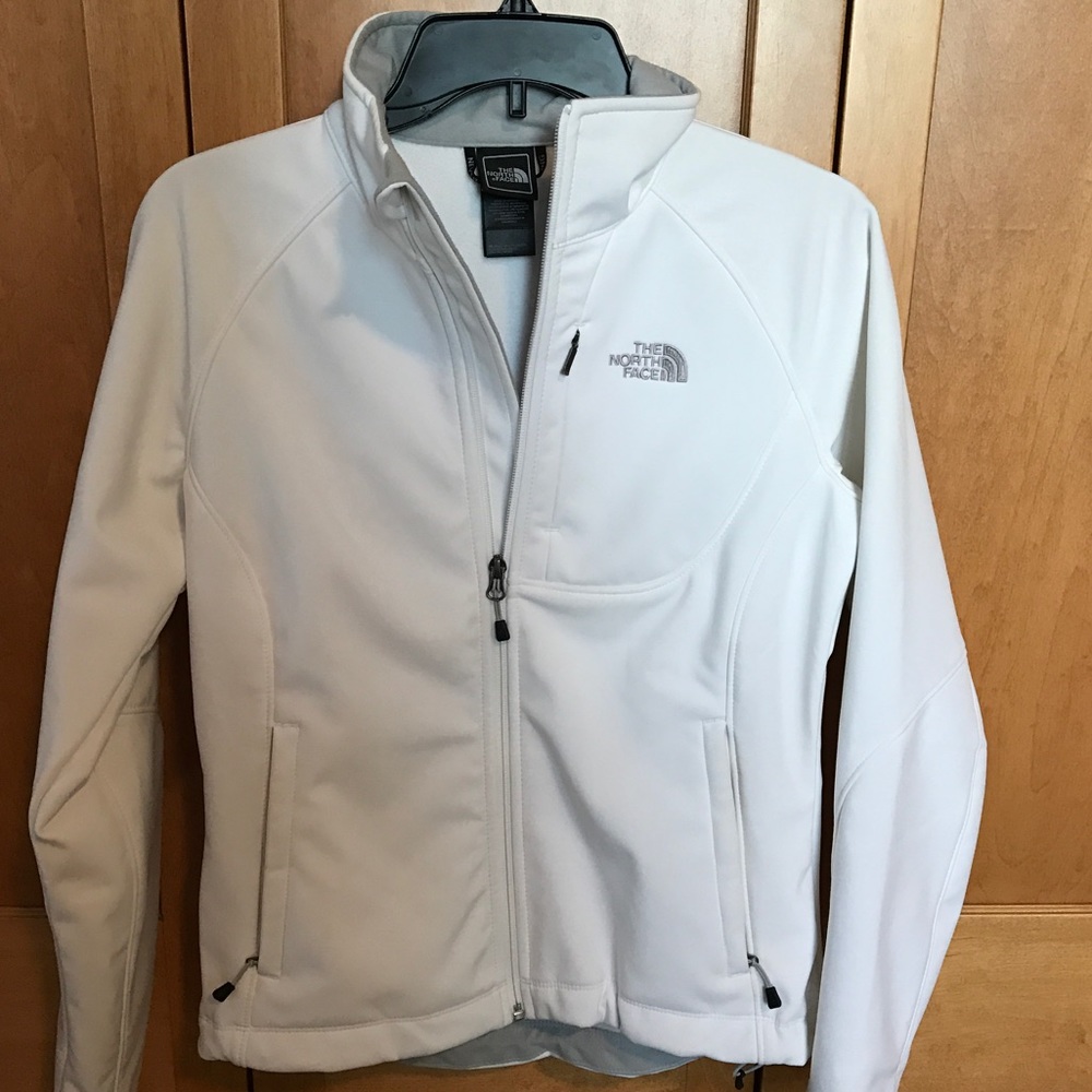 North face size small white jacket