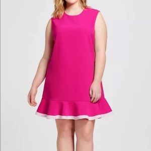 Fuschia Twill Dress Victoria Beckham Target 1X