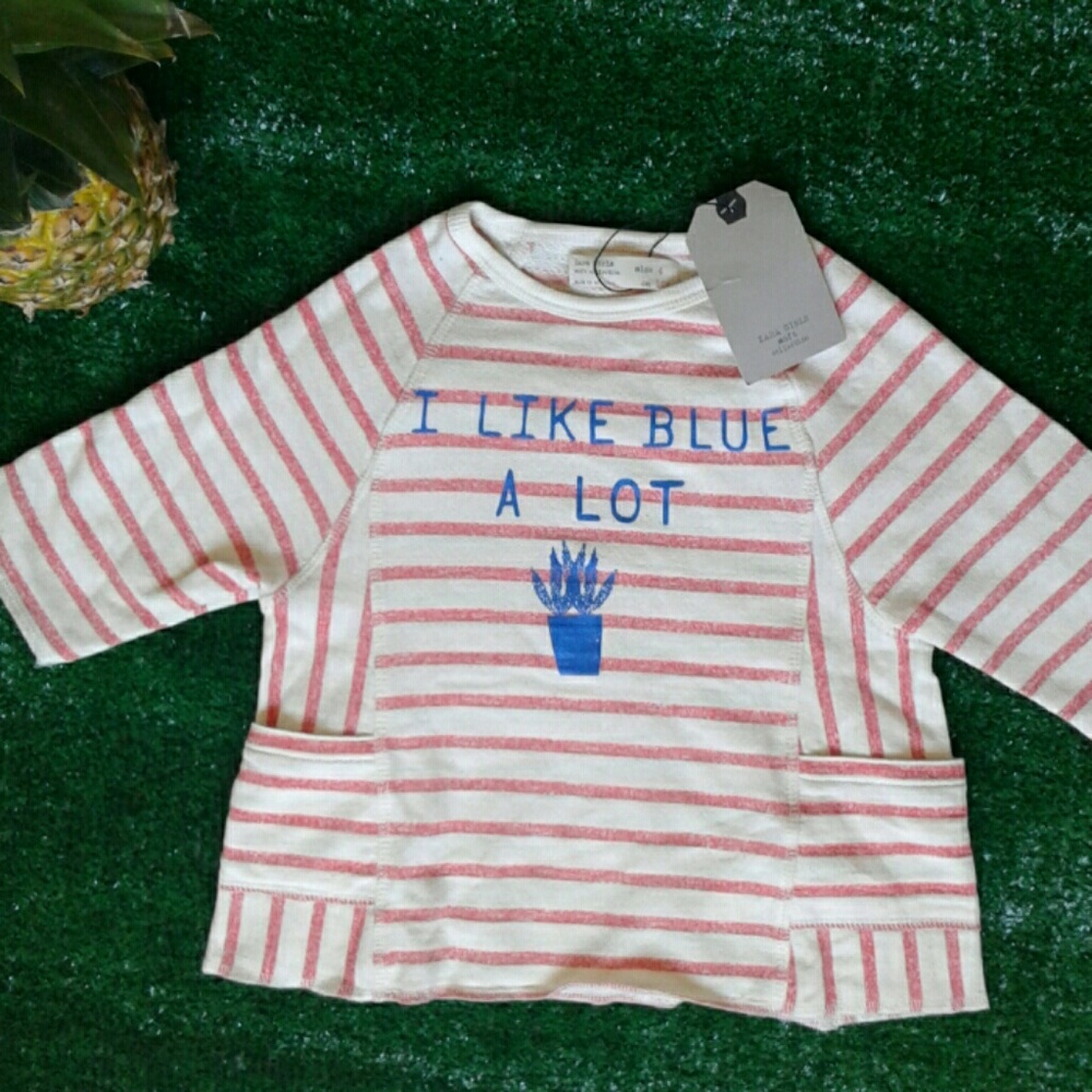 Zara girls striped sweater