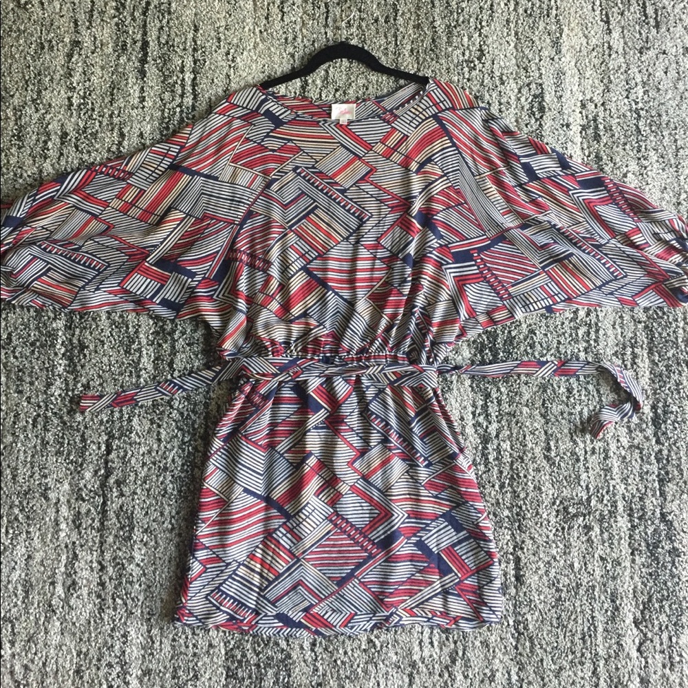 Parker Batwing Geometric Print Dress