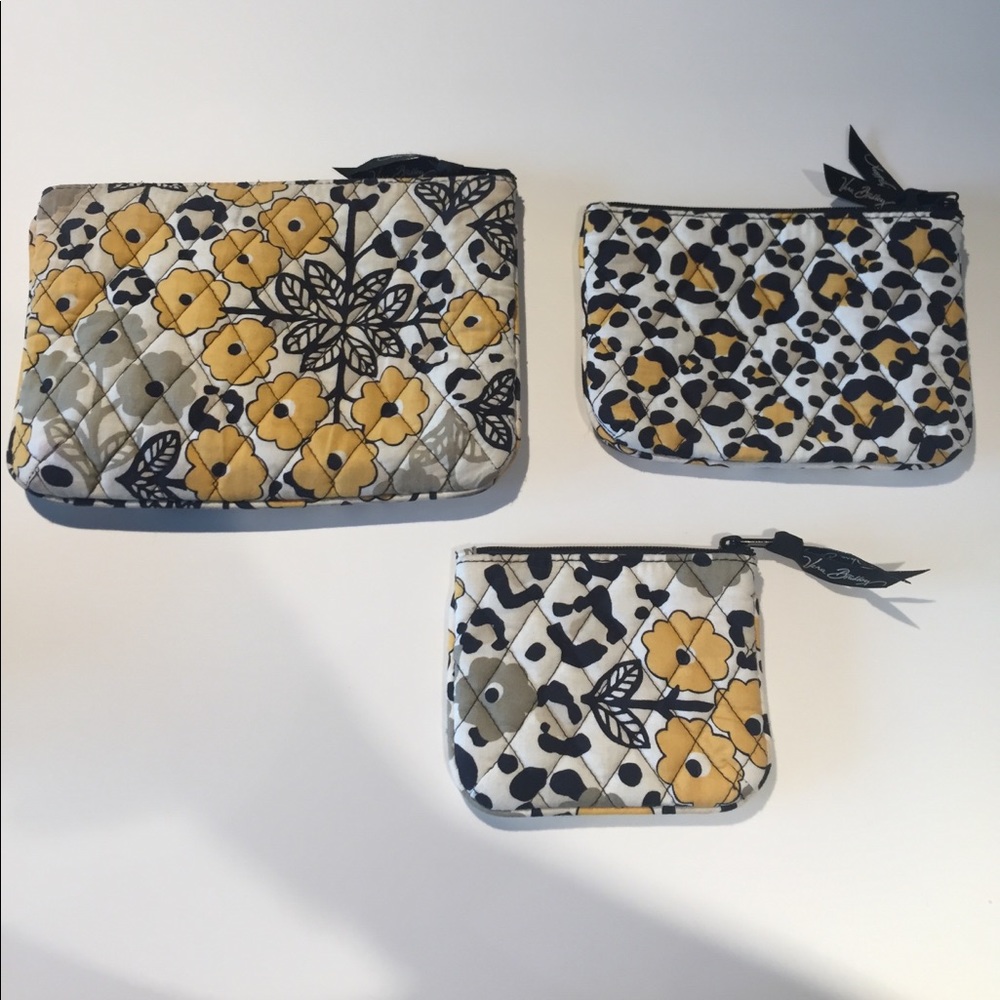 3-Piece Vera Bradley Pouch Set