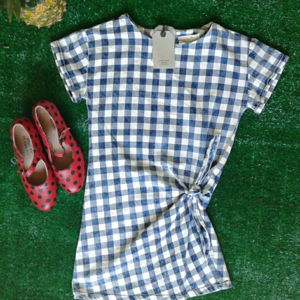 Brand new Zara girls plaid dress/top