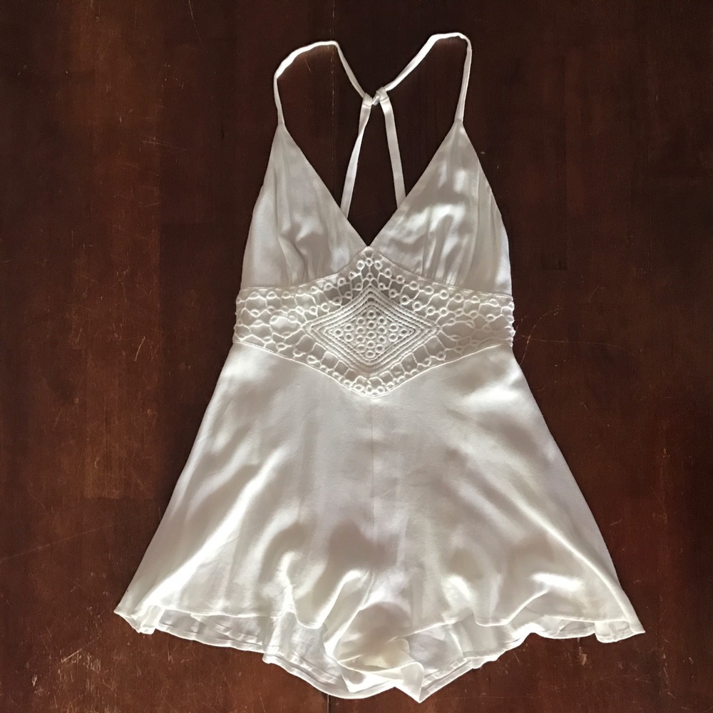 Medium White Forever 21 Romper