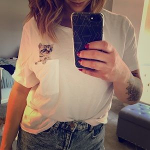 Never Worn! Pocket Kitty T 😻