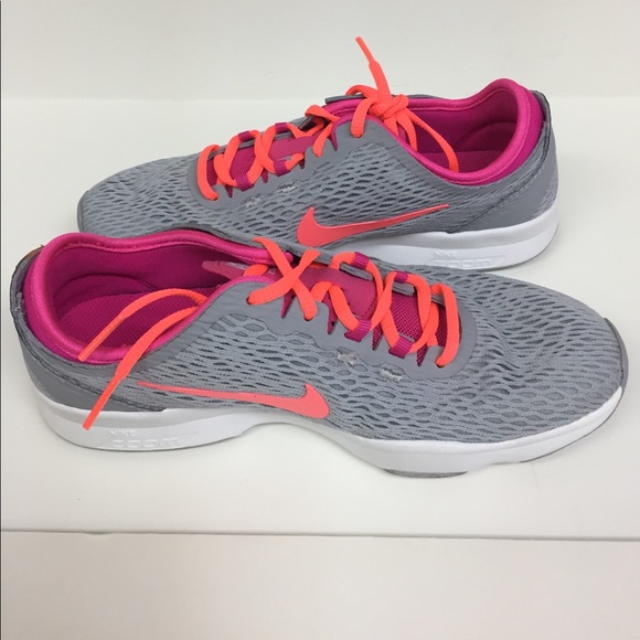 Nike Zoom fit wolf grey pink Training  Shoe NIB - Picture 3 of 3