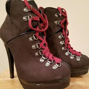 Lace up ankle boots