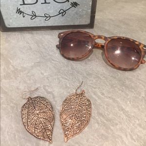 Gold Leaf Earrings