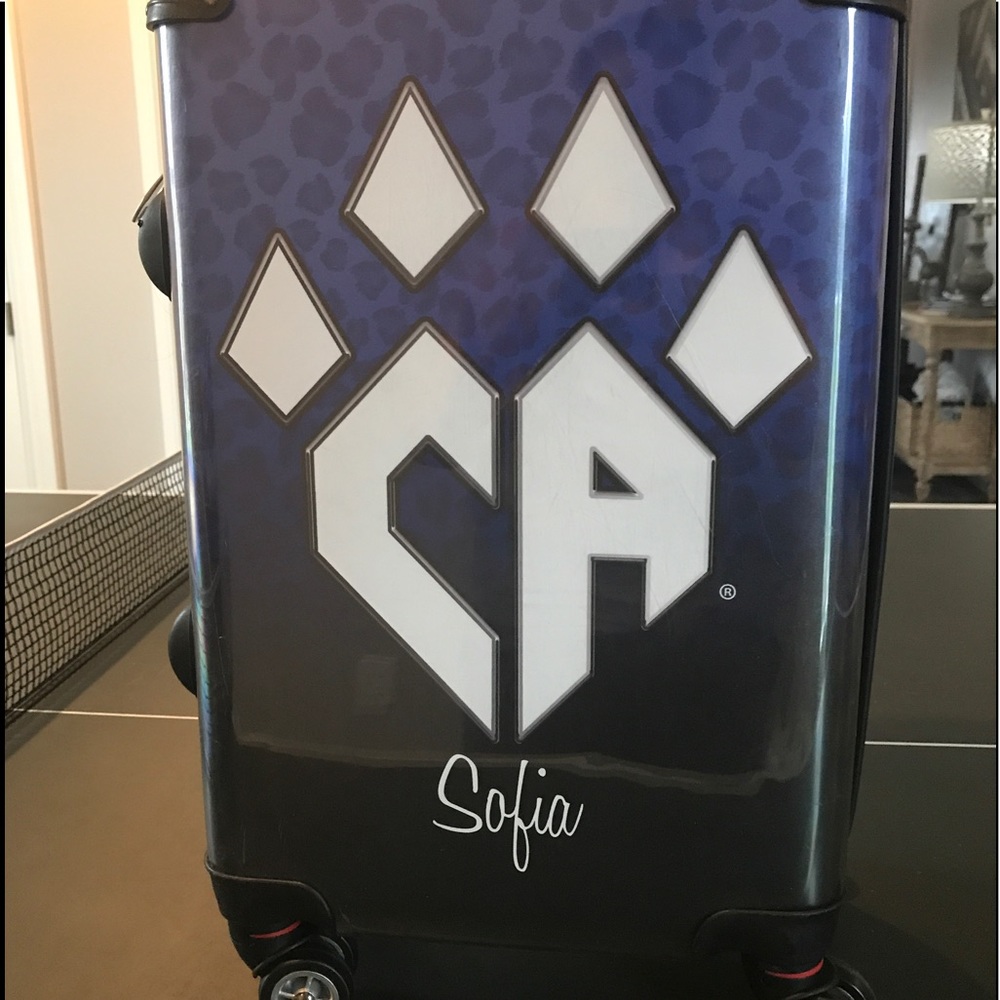 Cheer Athletics rolling suitcase