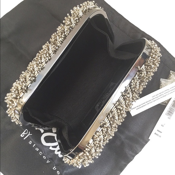 🎉Sale🎉NWT Auth Alice + Olivia handmade clutch - Picture 5 of 8