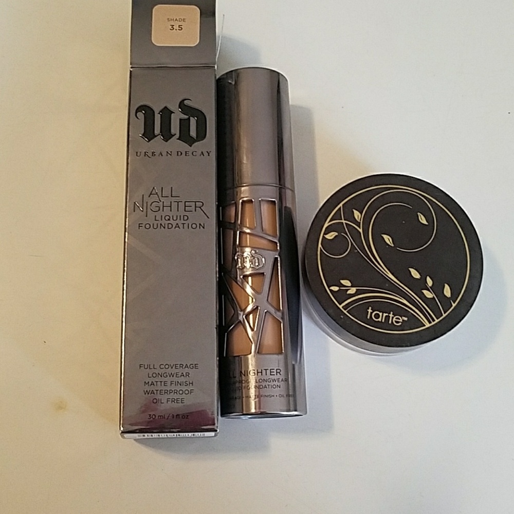 Urban Decay All Nighter and Tarte Amazonian Clay