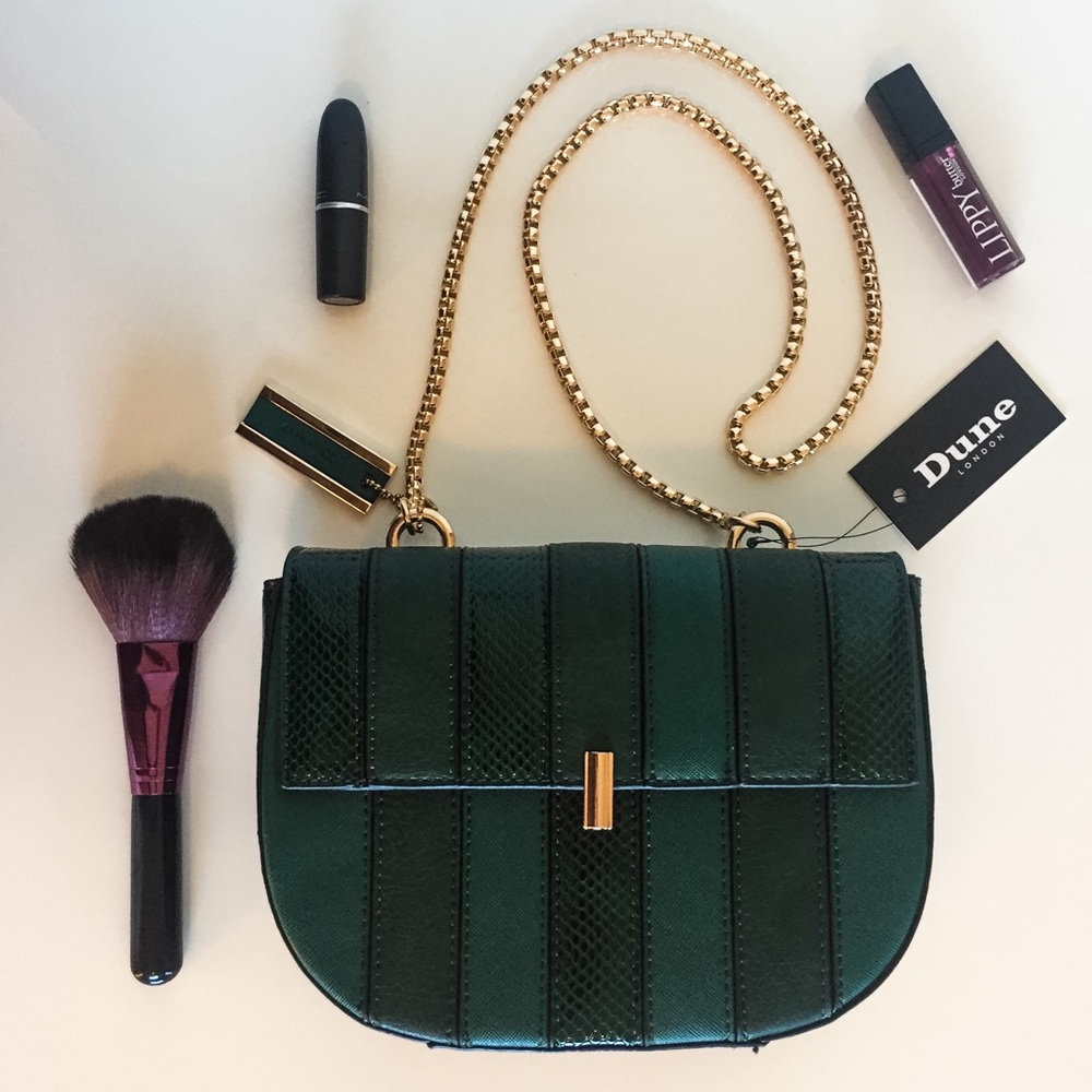 Emerald Green DUNE LONDON purse from ASOS
