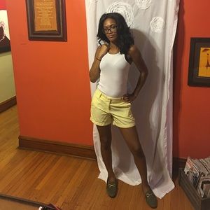 J. Crew Yellow Shorts